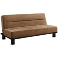 thumbnail image 1 of Saltoro Sherpi Microfiber Elegant Lounger With Column Legs, Brown, 1 of 1