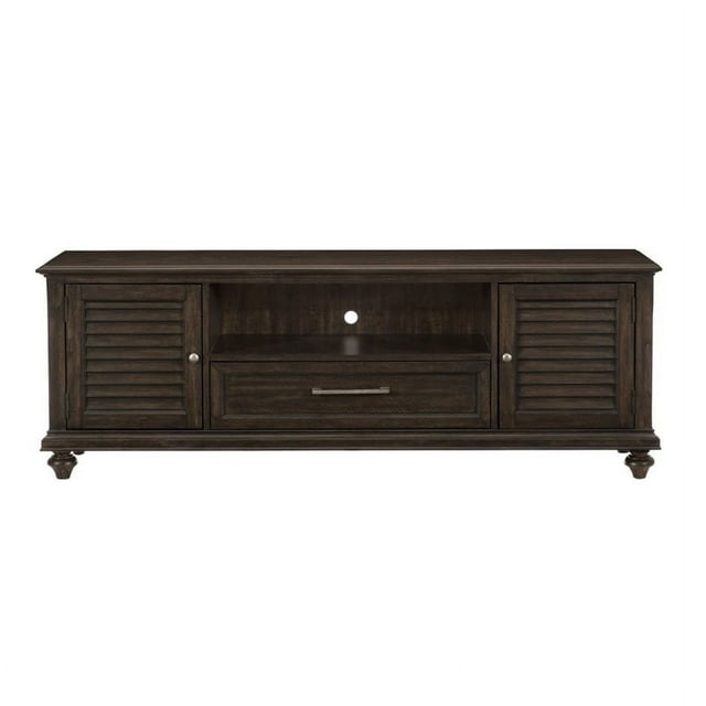 Lexicon Cardano 72" Wood TV Stand in Driftwood Charcoal
