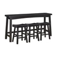 thumbnail image 1 of Lexicon Caspian 4-Piece Pack Wood Counter Height Set in Black, 1 of 6