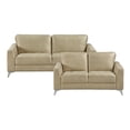 thumbnail image 1 of Lexicon Cazon 2-Piece Microfiber Sofa Set in Sand, 1 of 12