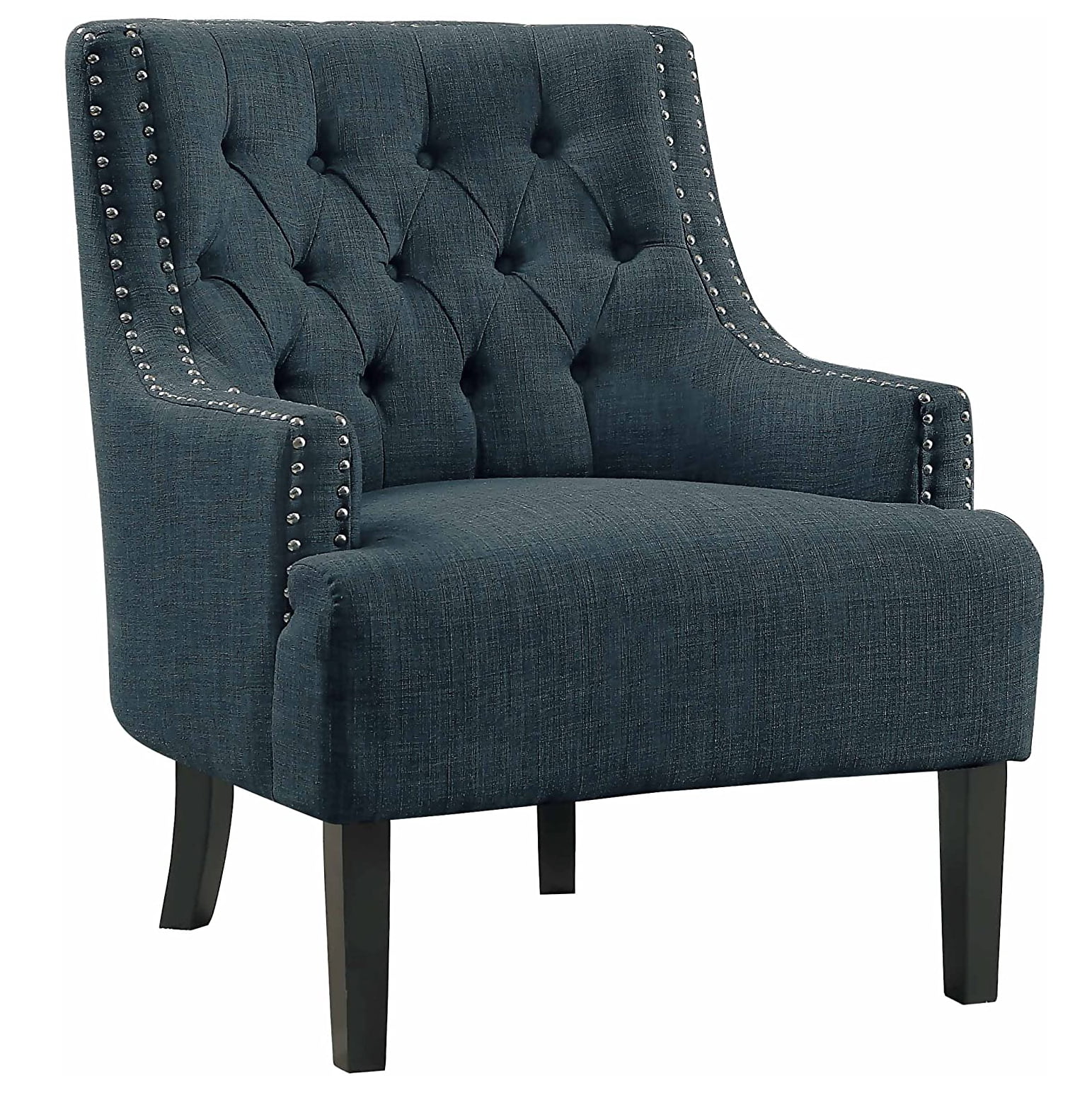 Indigo blue accent chair sale
