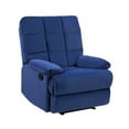 thumbnail image 1 of Lexicon Colin Velvet Manual Recliner in Blue, 1 of 4
