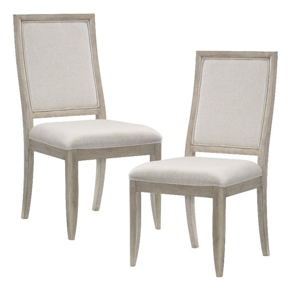 Lexicon Mckewen Contemporary Wood Dining Room Side Chair in Gray (Set of 2)