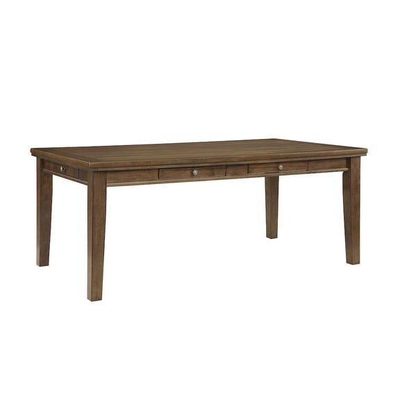 Lexicon Tigard Asian Hardwood and MDF Board Dining Room Table in Cherry