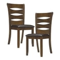 thumbnail image 1 of Lexicon Darla 19.5" Transitional Wood Dining Room Side Chair in Brown (Set of 2), 1 of 7