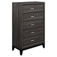 thumbnail image 1 of Lexicon Davi 31-inch 5 Dovetail Drawers Modern Wood Chest in Gray, 1 of 6