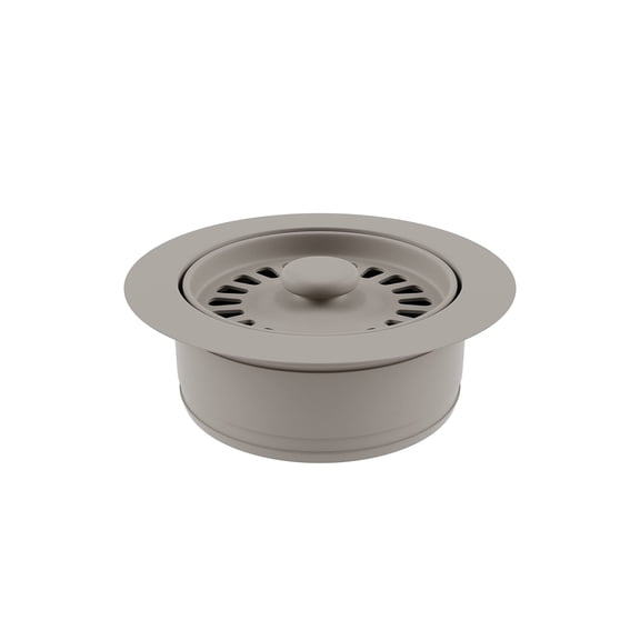 Lexicon Disposal Flange for Quartz Kitchen Sink with Concrete Colored Finish Fits 3.5 Inch Drain Hole LG-DF-C