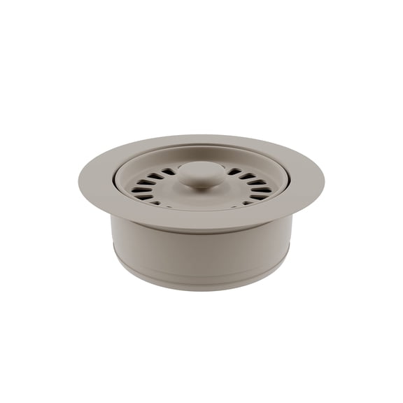 Lexicon Disposal Flange for Quartz kitchen Sink with Decorative Beige Finish Fits 3.5 Inch Drain Hole LG-DF-B