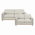 thumbnail image 1 of Lexicon Echo Textured 2pc Set-Sofa & Loveseat in Beige, 1 of 13