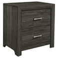 thumbnail image 1 of Lexicon Edina 2-Drawers Contemporary Wood Nightstand in Dark Gray, 1 of 5