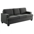 thumbnail image 1 of Lexicon Elmont 84" Transitional Polyester Fabric Sofa in Charcoal, 1 of 7