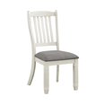 thumbnail image 1 of Lexicon Granby Pine Wood Dining Room Side Chair in Antique White (Set of 2), 1 of 5