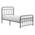 thumbnail image 1 of Lexicon Fawn Twin Metal Platform Bed in Black, 1 of 6