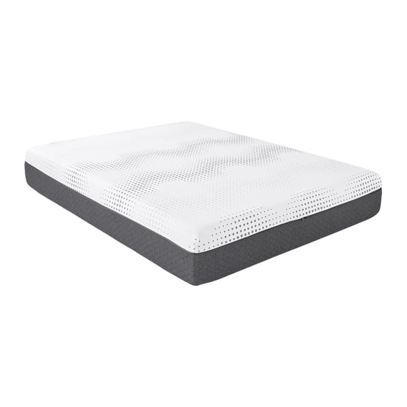 Lexicon Findlay Fabric 12" Queen Grn Tea Gel-Infused Mry Foam Hyd Matt (White)