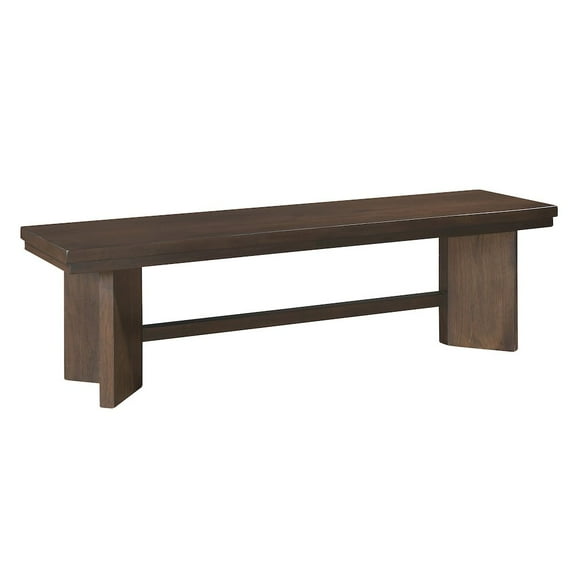 Lexicon Franco Wood Dining Bench in Walnut