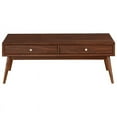 thumbnail image 1 of Lexicon Frolic Wood 2 Drawer Coffee Table in Brown, 1 of 5