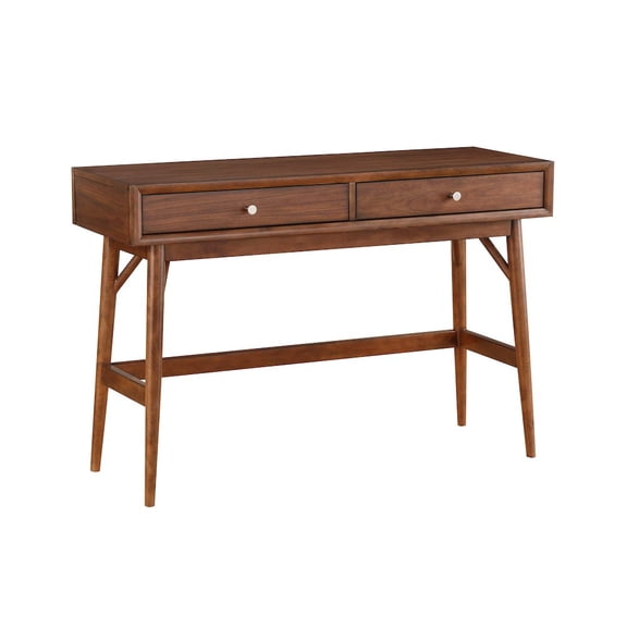 Lexicon Frolic Wood 2 Drawer Console Table in Brown
