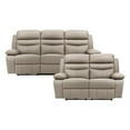 thumbnail image 1 of Lexicon Hancock 2-Piece Leather Sofa Set in Latte, 1 of 13