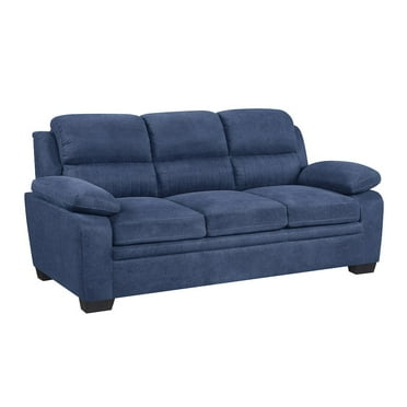 Lexicon Holleman Fabric Upholstered Sofa in Blue Color