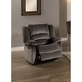 thumbnail image 1 of Lexicon Jarita Transitional Microfiber Fabric Reclining Chair in Chocolate, 1 of 2