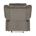 thumbnail image 1 of Lexicon Jarita Transitional Microfiber Fabric Reclining Chair in Chocolate, 1 of 5