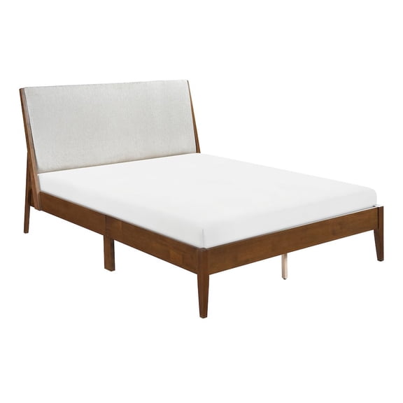 Lexicon Jasper Chenille California King Platform Bed in Light gray