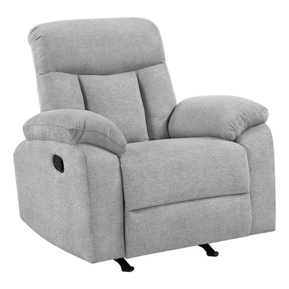 Lexicon Jules Chenille Rocker Reclining Chair in Gray