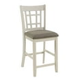 thumbnail image 1 of Lexicon Junipero Antique White Full Back Counter Height Chair (Set of 2), 1 of 5