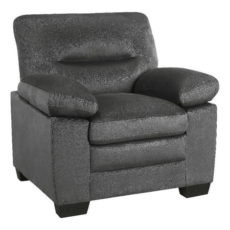 Lexicon Keighly Fabric Upholstered Chair in Dark Gray Color
