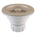 thumbnail image 1 of Lexicon Kitchen Sink Color Matched Strainer with Beige Finish, Fits 3.5 Inch Drain Hole LG-SB-B, 1 of 8