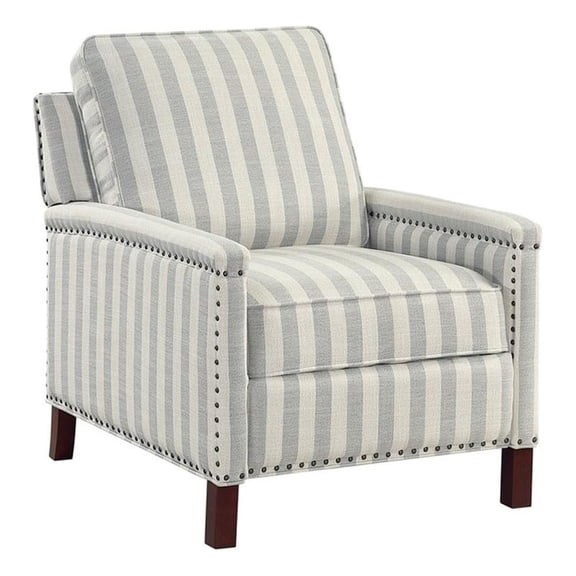 Lexicon Landrum Textured PB Rclng Chr in Beige with Grayish Blue Stripe Pattern