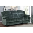 thumbnail image 1 of Lexicon Laurelton 90" Traditional Microfiber Double Reclining Sofa in Charcoal, 1 of 8