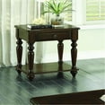 thumbnail image 1 of Lexicon Lovington Wood 1 Drawer End Table in Espresso, 1 of 8