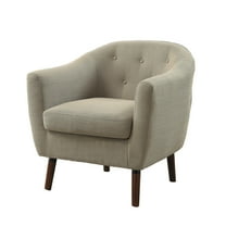 Lexicon Lucille Upholstered Accent Chair in Beige