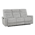 thumbnail image 1 of Lexicon Lyndon Chenille Double Reclining Sofa in Gray, 1 of 5