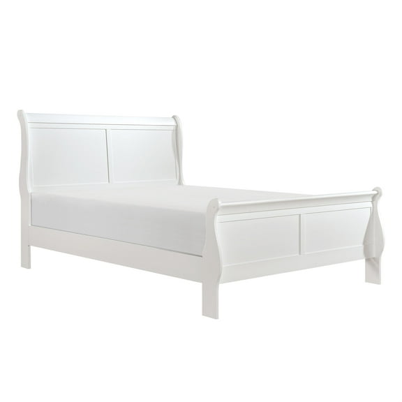 Lexicon Mayville Traditional Wood Eastern King Sleigh Bed in White