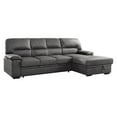 thumbnail image 1 of Lexicon Michigan Microfiber Sectional with Right Chaise in Dark Gray, 1 of 10