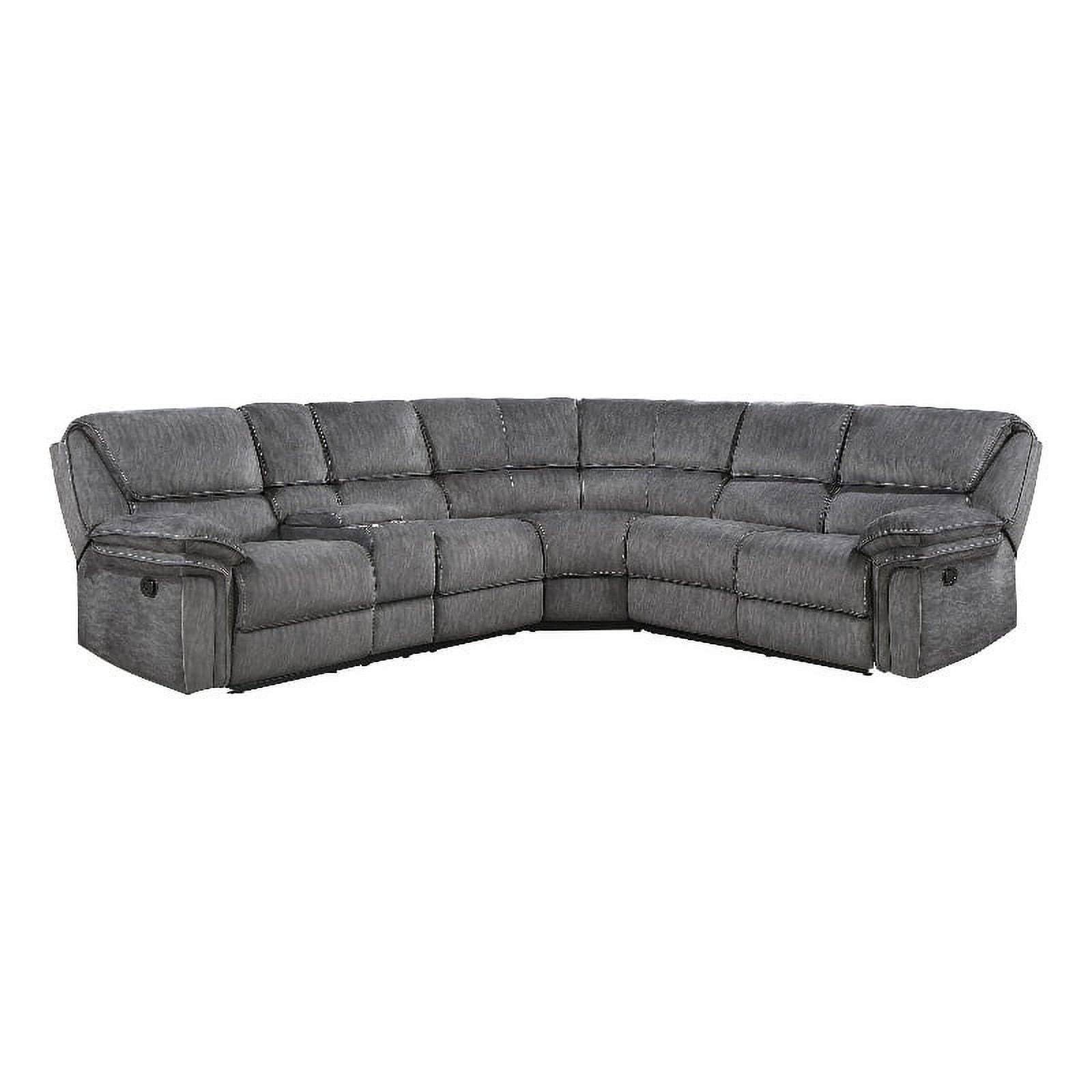 Lexicon Muirfield 3Piece Plywood and Fabric Reclining Sectional in
