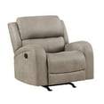 thumbnail image 1 of Lexicon Pagosa Polished Microfiber Rocker Reclining Chair in Brown, 1 of 5