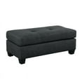 thumbnail image 1 of Lexicon Phelps Upholstered Ottoman in Dark Gray, 1 of 5