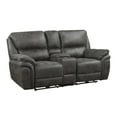 thumbnail image 1 of Lexicon Proctor Microfiber Power Double Reclining Love Seat in Gray, 1 of 4