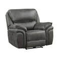 thumbnail image 1 of Lexicon Proctor Microfiber Power Reclining Chair in Gray, 1 of 5