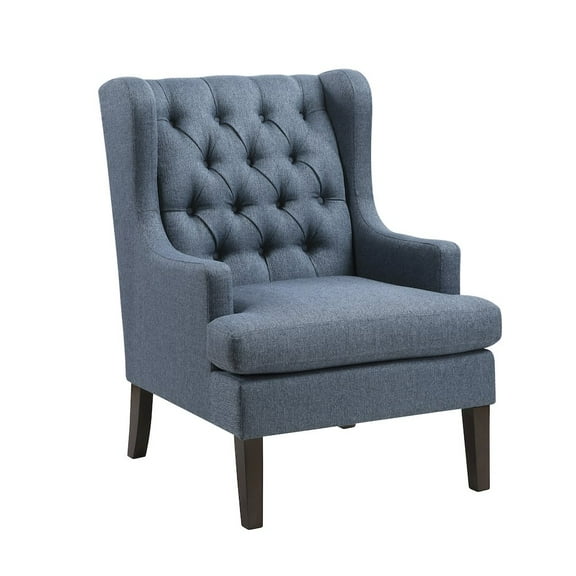Lexicon Quent Textured Accent Chair in Blue