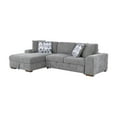 thumbnail image 1 of Lexicon Raife 2-Piece Chenille Sectional with Left Chaise in Gray, 1 of 5