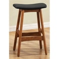 thumbnail image 1 of Lexicon Ride Faux Leather Counter Stool in Black (Set of 2), 1 of 3