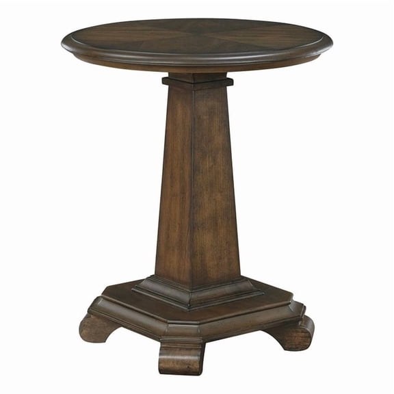 Lexicon Rochester Asian Hardwood End Table in Brown