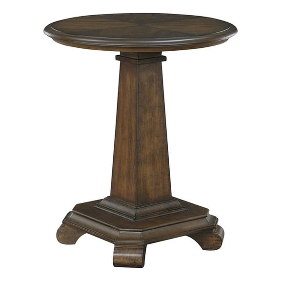 Lexicon Rochester Asian Hardwood End Table in Brown