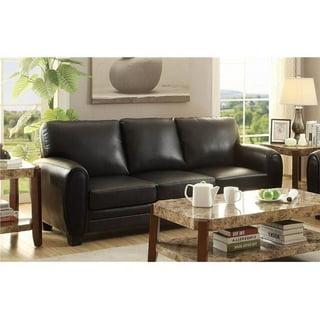 Used black faux leather couch - $80 : r/FullertonCollege