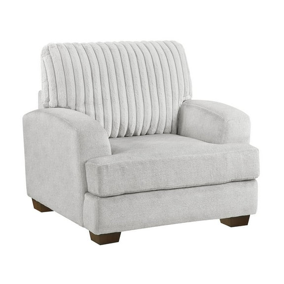 Lexicon Santiago Microfiber 2pc Set: Sofa, Loveseat, Chair in Light Gray
