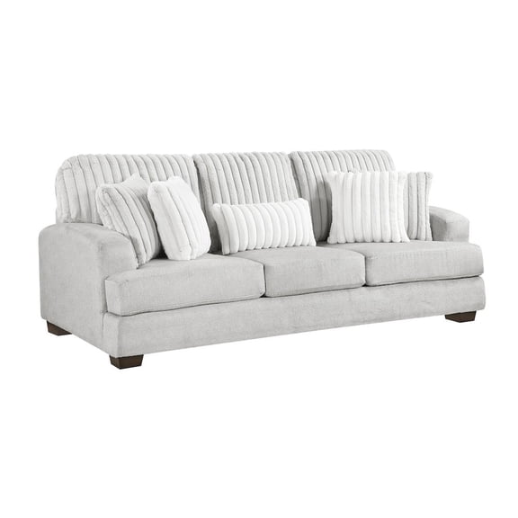 Lexicon Santiago Microfiber Sofa in Light Gray